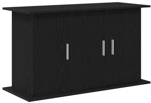 vidaXL Soporte para Acuario de Madera de Roble Negro 101x41x58 cm