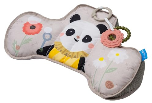 Taf Toys Tummy Time Support Pillow Developmental Super Soft Nursery Support Pillow. Includes Detachable Teether and Sensory Toy Suitable for Newborn Baby Boys & Girls from Birth. 0 Months + (Pand)