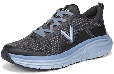 Vionic Men's Walk MAX Sneaker, Navy Blazer Faux Leather/Knit, 12 UK