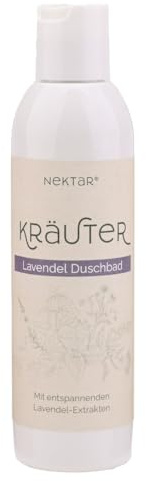 Nektar Naturkosmetik Lavendel Duschbad mit entspannenden Lavendel-Extrakten, 200 ml