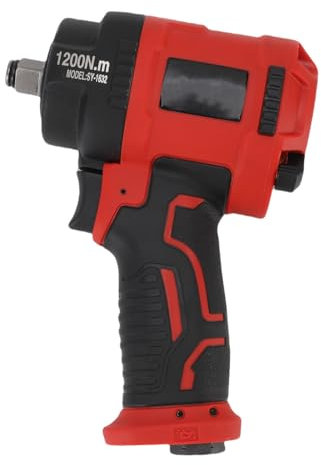 Fabater 1/2-Inch Composite Air Impact Wrench, Twin Hammer, 1200N.m Max Loosening Torque, 10000RPM, Heavy Duty Pneumatic Impact Gun, for Auto Repair, Tire Shop