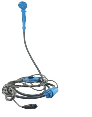 GLFLOW Sistema de ducha portátil al aire libre con 12V bomba eléctrica gancho de ventosa para coche camping viaje