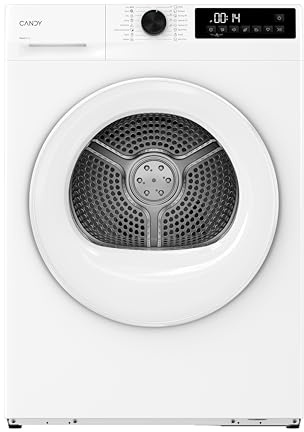 Candy Quick Pro Tumble Dryer, Heat Pump, 10kg, 1400 RPM, A++ Energy Rating 15 Programmes, Rapid Cycles, White/White, 59x60x85 cm - GD 10N1-80