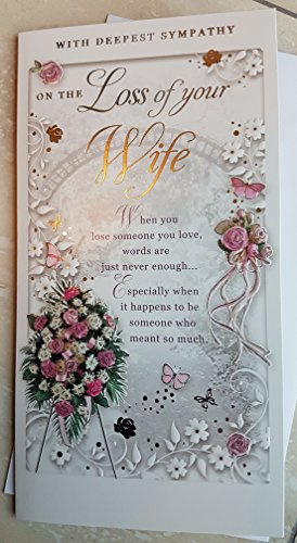Wife Sympathy Card With Sentiment Verse