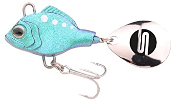 SPRO ASP Spinner UV– Searchbait mit original Gamakatsu Haken zum Angeln auf Raubfisch, Spinnangeln, Gewicht:18g, Farbe:Flip UV