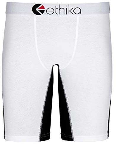 Ethika Herren Boxershorts mit Stapeln | Weiß OG (sortiert, mittel)