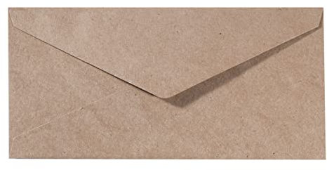 Vaessen Creative Florence Briefumschläge DIN lang Kraft Braun, 25 Stück, für Geburtstagskarten, passende Faltkarten Erhältlich