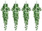 Artificial Hanging Vines Plants, Artificial Ivy Leaves Garland, Artificial Trailing Potted Plants, Faux Fake Plastic Decorative Artificial Plants for Indoor, Outdoor, Home, Garden Decorations - 4 Pcs