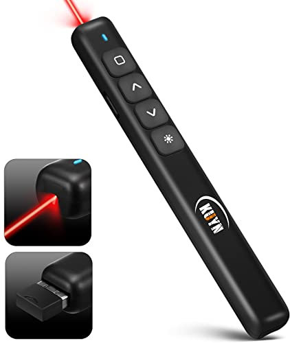 KUIYN Wireless Presenter, Pointer für Präsentationen, Lehrer Zubehör, Powerpoint Fernbedienung, Pointer Control (B3)
