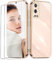 LENGRACE for ONEPLUS 9 Pro 5G Plating Edge Cover with 2 Pack Screen Protector,Gold Edge Design TPU Silicone Shockproof Phone Case-pink