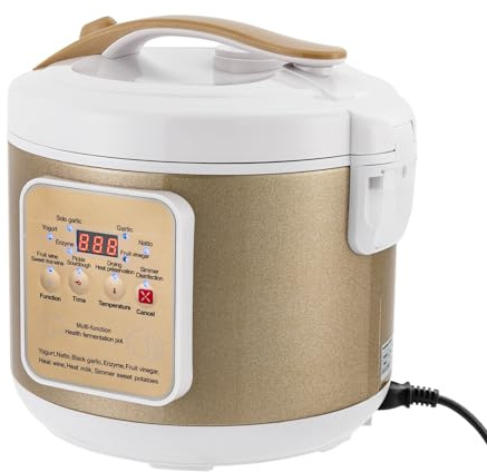 Máquina de yogur 6L, fermentador de ajo negro 90W con función de fermentación inteligente, fermentador de ajo para ajo negro, yogur, natto, vino de arroz dulce