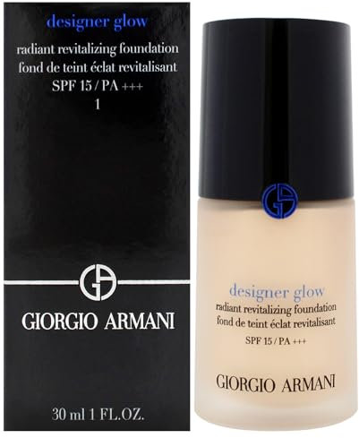 Designer Glow Radiant Rivitalizing Foundation SPF 15 Plus - 1 by Giorgio Armani for Women - 1 oz Foundation