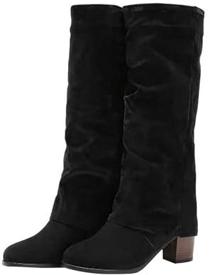 Botas de ante para mujer, botas de vaquero, botas altas por la rodilla, botas de motorista, botas anchas, botas de equitación, botas de invierno, botas de trabajo, botas largas de invierno, tallas