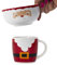 HOME DECO FACTORY, KA0403, Mug et Bol de Noël en céramique, Design Festif et coloré, Parfaits pour Les fêtes, compatibles Lave-Vaisselle et Micro-Ondes, Taille : 300ml, Couleur : Rouge