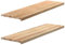 vidaXL Fensterbänke 2 Stk. Unbehandelt 140x40x2 cm Massivholz Eiche, Fensterbrett, Holz Treppenstufe, Holz Fensterbrett, Fensterbank Eichenholz