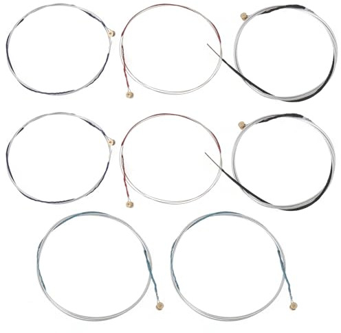 eMagTech Juego Completo de 2 Cuerdas para Violín (EADG) Cuerdas para Violín con Extremos de Bola Niquelados para Violines de 4/4 3/4 1/2 Y 1/4 Núcleo de Acero de Aleación