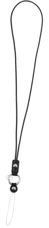 LIGIGWASH Cinturino per Telefono Cellulare in Pelle Nera Elegante Funzione Anti-smarrimento e Decorativa Adatto per Cellulare e Chiavi da Usare in Ogni Occasione