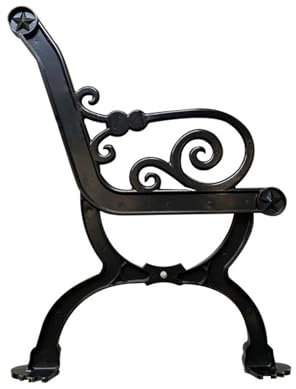 Koncey Bankgestell Bankbeine Outdoor Ersatzbeine Gartenbänke Outdoor Bankbeine aus Metall(L 53 x H 73 cm)