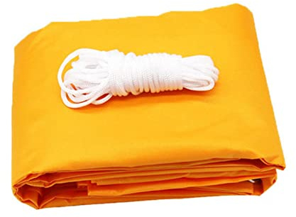 Tenda parasole per esterni, 2 x 2 m e 3 x 5 m, impermeabile, rettangolare e quadrata, per giardino, patio, prato, posto auto coperto, pergola, colore giallo mango