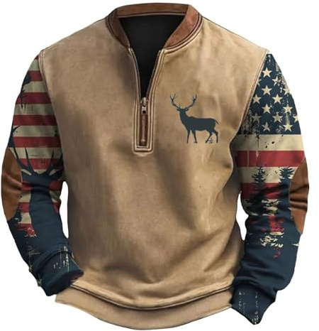 Generico Felpa Uomo Senza Cappuccio Pullover Manica Lunga Patchwork Felpa Leggera E Funzionale Giacca Larghi Sweatshirt Invernale da Lavoro Tattico Pullover Basic Girocollo Cargo Sweatshirts