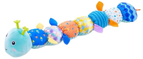 Anneau De Dentition Caterpillar – Jouet Sensoriel En Peluche, Douce | Aide Au Développement Du Confort De Dentition Pour Enfant, Nourrisson, Parent, Maison, Voyage, Crèche, Berceau, Chambre À C