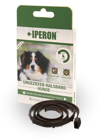 IPERON® Flohhalsband Hund 60 cm Zeckenhalsband für Hunde Zeckenschutz Flöhe Abwehr
