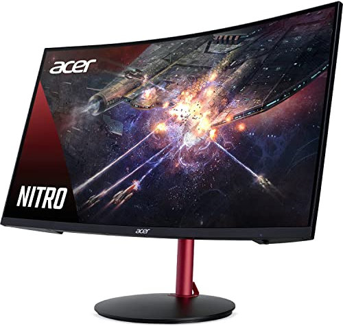 Acer XZ272Pbmiiphx 27 inch FHD Curved Gaming Monitor, Black (VA Panel, FreeSync, 165 Hz, 4ms, HDR 400, DP, HDMI, Height Adjustable Stand)