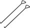 MaxAwe 2 Stk 80cm Kanaldeckelheber, Kanalhaken Schachthaken Gullihaken Schachtdeckelhaken Schachtdeckelheber Kanaldeckelheber Haken Für Kanaldeckel