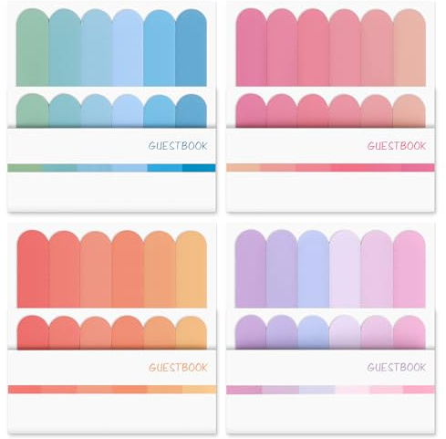 CRITIVE-S 960 Sheets Sticky Notes Tabs - Book Tabs Annotation - Sticky Tabs Stationary Supplies - Index tabs Page Markers Tabs Colored for Books, Paper, Notes, Filer Folders(8 Pads)