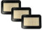 vhbw Set 3x Flachfaltenfilter Ersatz für Nilfisk 107413540 für Staubsauger - Filterelement