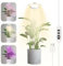 Auauraintt Lampada per Piante, 72 LEDs luce per Piante Spettro Completo, Lampade Coltivazione con Timer 3/9/12H, Adattatore USB 9 luminosità Regolabile, 3 Modalità di Illuminazione, per Piccole Piante