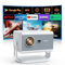 INFGO Smart Projector, 800 ANSI Home Cinema Projector 4K-Supported Full HD 1080P WiFi 6 Bluetooth 5.4 for Smartphone laptop, white