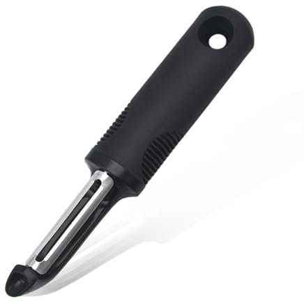 Stainless Steel Vegetable Peeler, Swivel Potato Peeler with Non-Slip Handle for Fruits, Carrots, and Veggies, Durable, and Dishwasher Safe