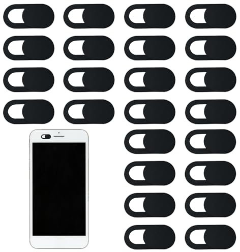 VTYTZZ 24 Stück Webcam Abdeckung,Handy Kamera Abdeckung,Laptop Kamera Abdeckung,KameraAbdeckung Laptop,Für Computer,Handy,Tablet,Laptops,Schutz Ihrer Privatsphäre(Schwarz)