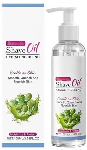 Olio da barba Smooth per donna, trattamento pre-rasatura e rasatura, idrata delicatamente la pelle e riduce le irritazioni, formula ultraleggera per viso, corpo e gambe
