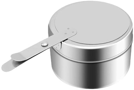 Zkydhbd Soporte para latas de combustibles para fiestas, calentador de bufé, bandejas de calentamiento, calentador de alimentos, servidores de bufé, soporte para mechas de cocina, suministros de