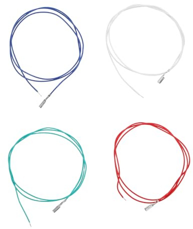 BESPORTBLE Cable de Cobre para Cabezal de Tocadiscos y Fonógrafo Estéreo, Accesorio Compatible 4 Conexiones Fáciles de Distinguir para Uso en Giradiscos