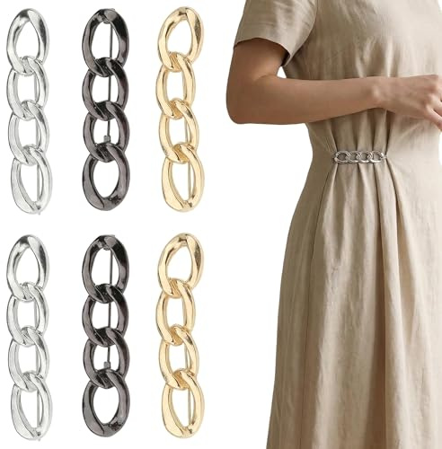 KIMHOME 6 piezas de clips ajustables para la cintura, clip más apretado para pantalones y botones de mezclilla sin costura para reducir la cintura