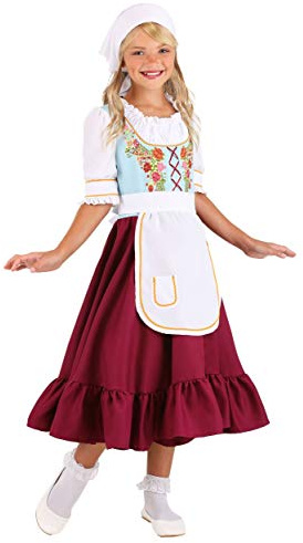 Fun Costumes Girl's Storybook Gretel Costume - Red, Small