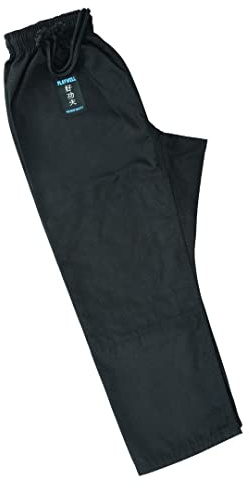 Playwell Elite BJJ Gi Pantalon d'entraînement pour enfant Noir, Noir , M2M