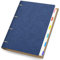 Yarorm Spiral Notebook A4 - Ring Binder Lined Notepad A4 - Dark Blue PU Leather Notebook - 100GSM Refillable Lined Notebook A4-21.5x28cm 300 Pages Journal Wirebound Notepad Organiser