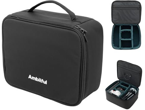 Ambitful Sac de transport Zoom P7 pour équipements photo de grande capacité, étui multifonction pour mini drone et accessoires, avec éponge épaisse et couche intérieure