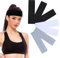 7 Stück rutschfeste Stirnband Damen, Weiche Baumwoll Haarbänder, Dehnbares Haarband für Sport Workout Yoga Laufen Fitnessstudio (3-Colours, Quantity: 7)