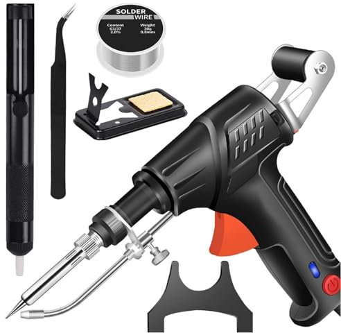 Ayyecoeeye Welder 3-in-1-Handlötwerkzeug, Lötwerkzeug in Industriequalität mit Innenheizung zum Löten ultrafeiner Werkzeuge, wird mit 5Fünf Zubehörteile