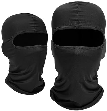 YNR Pasamontañas de esquí, cubierta completa para la cabeza para esquí, carreras de motocicletas, ciclismo y correr, pasamontañas para hombres y mujeres, máscara facial deportiva para debajo del casco