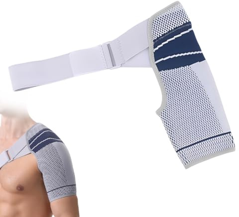 UIEXAY Tutore Spalla Sinistra Uomo,Tutore Spalla Destra Donna,Tutore Cuffia Rotatori,Aliviare Le Distorsioni Di Lesioni Alla Spalla Per Donne E Uomini - Per La Spalla Destra E Sinistra