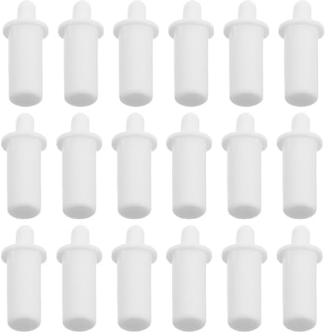 EPIGEIST Shutter Repair Pins for Easy Installation and Durability with Spring Loaded Telescopic Latch Structure Plastic White 50pcs for Blind Slat Repairs and Window Treatment Hardware
