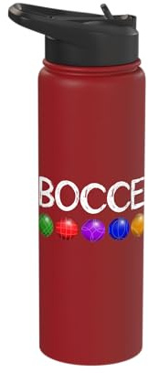 Boccia Ballsport Boule Balls Italy Boule Game Petanque Stainless Steel Insulated Water Bottle