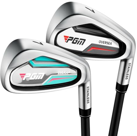 Mazza da golf in ferro n. 5/6/7/8/9/P/S destrorsi con soppalco da 27 a 54 gradi per uomini, donne, adulti, pratica golf in mazze singole (n. 7, uomo-carbonio)