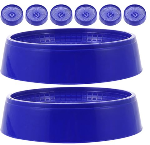 Garneck Set da 8 Ciotole per Nidi di Piccioni in Plastica Robusta Base Antiscivolo, Supporto per Nidificazione di Uccelli e Cova Naturale, Adatte per Allevamento e Gabbie per Piccioni